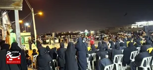اجتماع باشکوه بانوان منطقه کیانشهر اهواز در شب عاشورای حسینی برگزار شد
