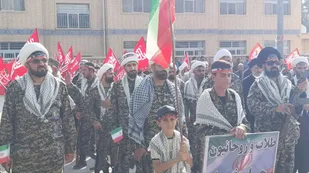 رزمایش جان&zwnj;فدا با حضور طلاب و روحانیون در لردگان