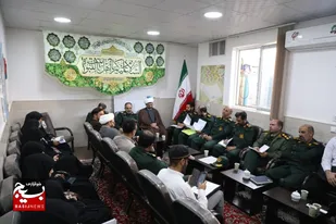 بازدید سردار موحد از ۲ حوزه و پایگاه مقاومت بسیج در قم