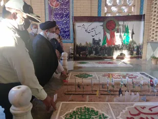 غباروبی گلزار شهدای شهرستان ابرکوه