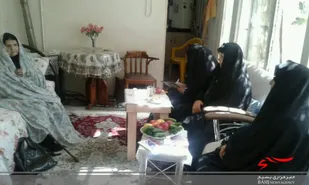 دیدار با مادر شهید اسداله محمدی توسط بسیجیان ناحیه امام صادق (ع) اصفهان