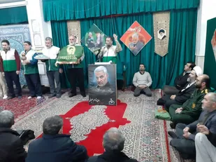 مراسم بزرگداشت شهدای جبهه مقاومت در درجزین برگزار شد