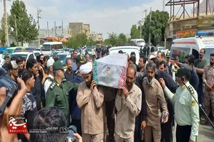 وداع باشکوه با شهید &laquo;علیرضا فتحی&raquo; در روستای گوراب ملایر