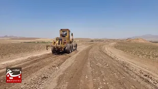 تعریض مسیر ارتباطی آزانبار&ndash;قره&zwnj;بلاغ توسط جهادگران بسیج سازندگی