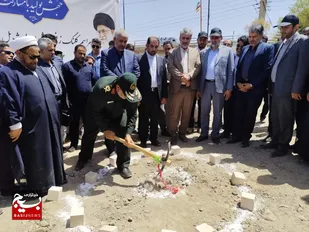 کلنگ پل یادگار جیرفت به زمین زده شد