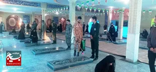 آیین غبارروبی و عطرافشانی مزار شهدای شهر ارسک شهرستان بشرویه برگزار شد