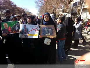 حضور بسیجیان ناحیه مقاومت بسیج امام صادق (ع) اصفهان در راهپیمایی باشکوه ۲۲ بهمن