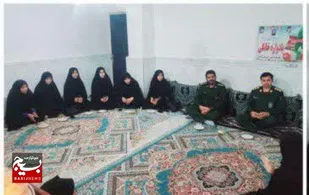 دیدار صمیمی فرمانده سپاه رودبار جنوب با خانواده شهیدان خاوند و برآهویی