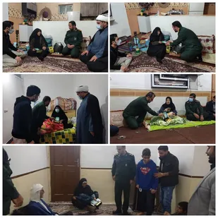 تکریم مادران و همسران شهدای شهرستان کنگان به مناسبت سالروز وفات ام البنین (س)