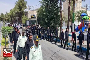 مراسم سینه زنی نیروهای مسلح در سرخه برگزار شد