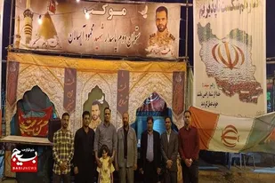 حضور سردار حسین پیوست  فرمانده محترم تیپ 110تکاور  در موکب شهید آبسالان