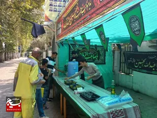 برپایی موکب پذیرایی بسیجیان سازمان جهادکشاورزی مازندران