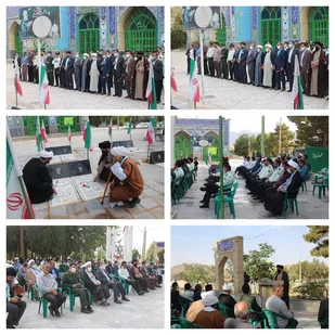 عطر افشانی و غبار روبی گلزار شهدا شهر کوهبنان