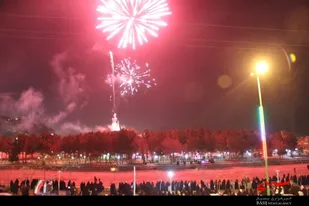 ندای الله اکبر و فریاد مرگ بر آمریکا در شهر درچه