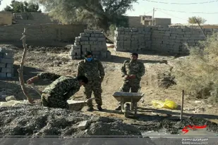 استقرار گروه جهادی امام صادق  در روستای میرجعفرخان هیرمند