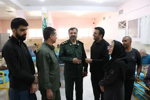 بازدید فرمانده ناحیه مقاومت بسیج سپاه بیرجند از اردوی جهادی قرارگاه ثامن&zwnj;الحجج علیه السلام