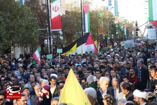 راهپیمایی مردم زنجان در حمایت از کودکان و زنان مظلوم غزه