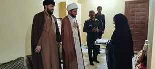 سرکشی از خانواده شهید روحانی ضرغامی قاسمی  درمیناب