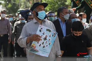 تشییع و خاکسپاری شهید مدافع حرم سردار سعید مجیدی در اراک