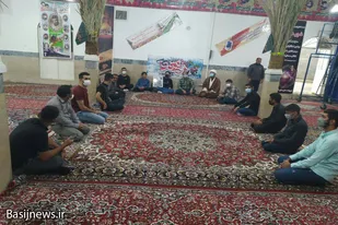 برگزاری حلقه صالحین بسیجیان گیان به مناسبت هفته دفاع مقدس