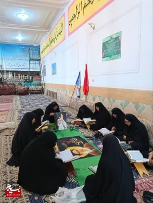 جز خوانی قرآن و قرائت دعای توسل و دعای چهاردهم صحیفه سجادیه