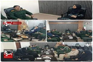 دیدار فرمانده سپاه ناحیه مقاومت بسیج شهرستان هامون با فرماندار به مناسبت  هفته دولت
