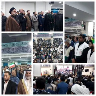 مجلس گرامی داشت شهدای سانحه هوایی در مسجدجامع خرمشهر