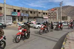 رژه خودروی 22 بهمن در لردگان