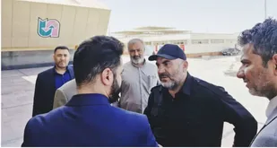 بازدید فرماندار ویژه شهرستان خرمشهر ازمراحل آماده سازی مرز بین المللی شلمچه ومسیر تردد زوار اربعین حسینی ( ع)