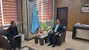 جلسه هماهنگی و هم اندیشی مسئول بسیج حقوق دانان استان هرمزگان با رئیس کل دادگستری استان هرمزگان