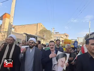 سوگواری شهادت قائد امت در روستای باغ بهزاد خانمیرزا