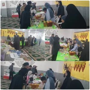 نمایشگاه صنایع دستی به مناسبت هفته دفاع مقدس در مصلی شهرستان اندیکا برگزار شد