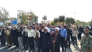 برگزاری راهپیمایی مردمی علیه هنجارشکنی اخیر در شهرستان های ایجرود و قیدار
