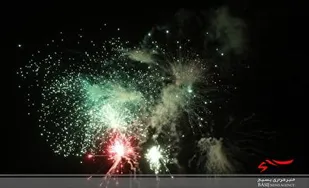 نورافشانی آسمان دیار علویان با ندای الله اکبر + فیلم