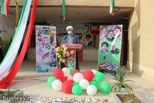 آیین نمادین زنگ استکبار ستیزی  و پدافند غیر عامل در دشتی برگزار گردید