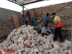 گروه جهادی شهید رسول خلیلی حوزه کربلا ساخت منزل نیازمندان
