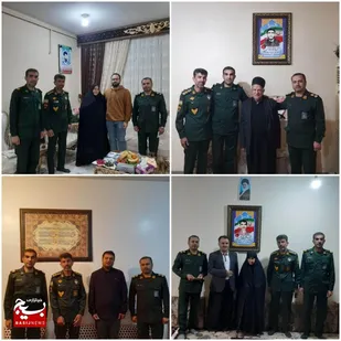 دیدار و تجلیل از چهار خانواده شهید به مناسبت گرامیداشت دهه مبارک فجر