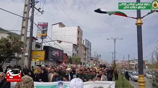 شکوه حضور مردم در راهپیمایی روز قدس در سوادکوه شمالی