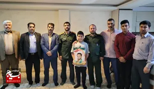 دیدار و ادای احترام به خانواده شهید مدافع حرم شهید&laquo;مسلمی سواری&raquo;