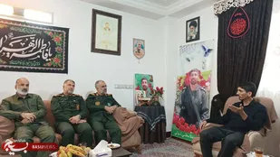 دیدار با خانواده شهید مدافع حرم غلامعلی تولی