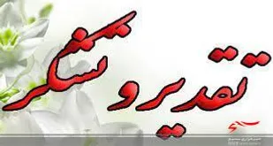 پیام قدردانی فرمانده سپاه ریگان از خدمات مسئول سابق بسیج سازندگی سپاه ثارالله
