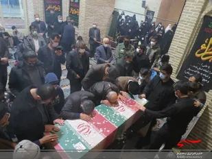 مراسم فاطمیه /وداع باشهیدگمنام درشهرکرد