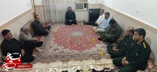دیدار مجموعه لشکر عملیاتی ۷ ولی عصر (عج) خوزستان با خانواده شهید در دزفول