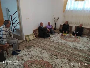 دیدار فرمانده سپاه شاهرود با جانباز دفاع مقدس+ تصاویر