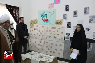 افتتاح نمایشگاه مدرسه انقلاب در مدارس دامغان