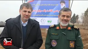 کاشت ۱۵۰۰ اصله نهال در سومین روز از هفته منابع طبیعی با حضور جهادگران&nbsp;