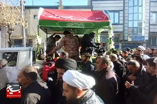 میزبانی بی&zwnj;نظیر مردم بهار از پیکر مطهر شهید گمنام