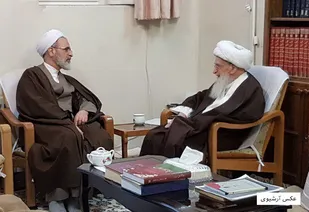 مدیر حوزه های علمیه با آیت الله العظمی صافی دیدار کرد