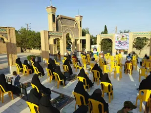 برگزاری آبروی محله و گلباران گلزار شهدای بخش بسطام شاهرود+ تصاویر