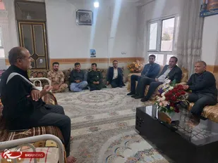 عیادت رئیس سازمان بسیج مهندسین عمران و معماری کشور از سرهنگ رضوی + ( تصاویر)